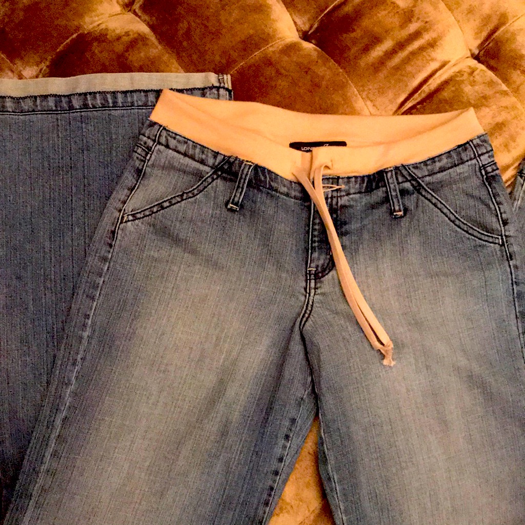 Rare Y2k Wide Leg Victoria Secret Londonjean Fabric Waist 3% Spandex Size 6 Nwot